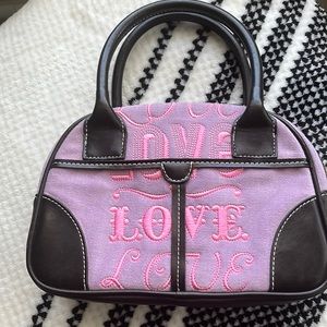 Victoria Secret bag purple, pink and black.